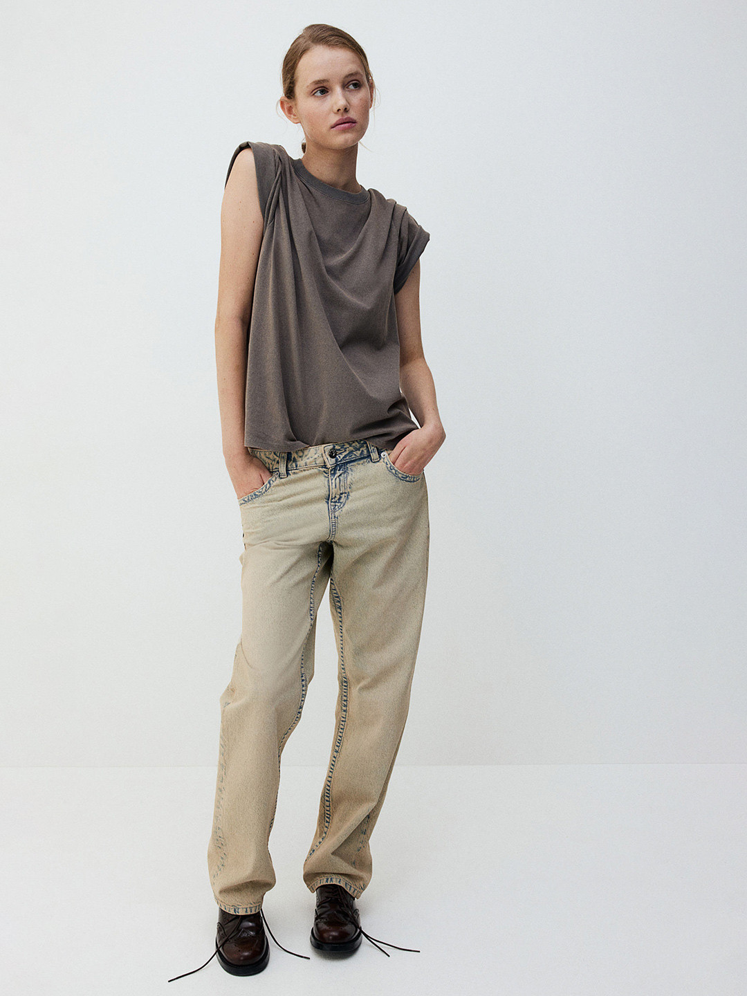 

H&M Oversized T-Shirt, Brown