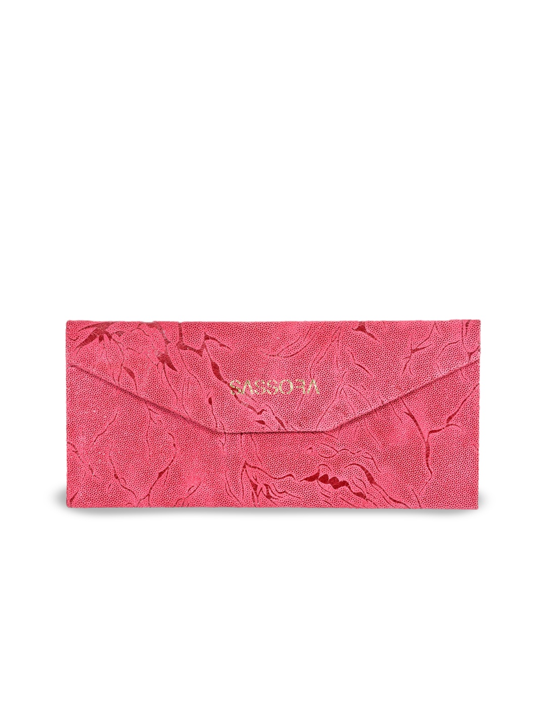 

Sassora Printed Foldable Sunglasses Case, Pink