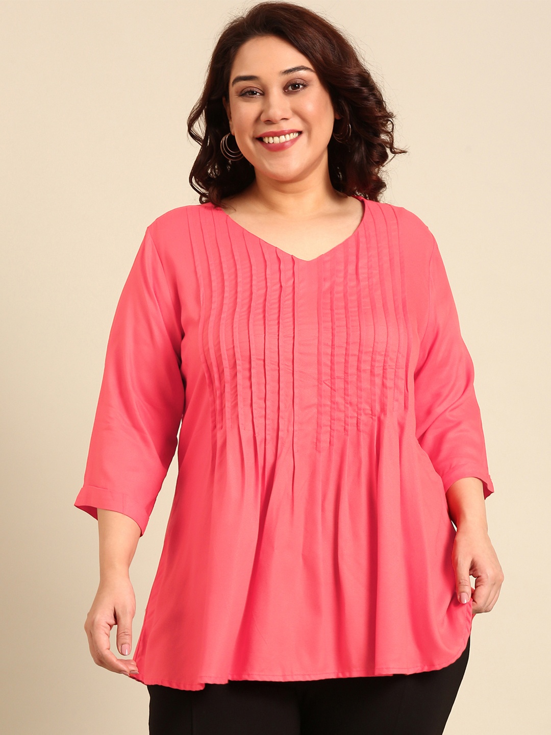 

The Pink Moon A-Line Top, Coral