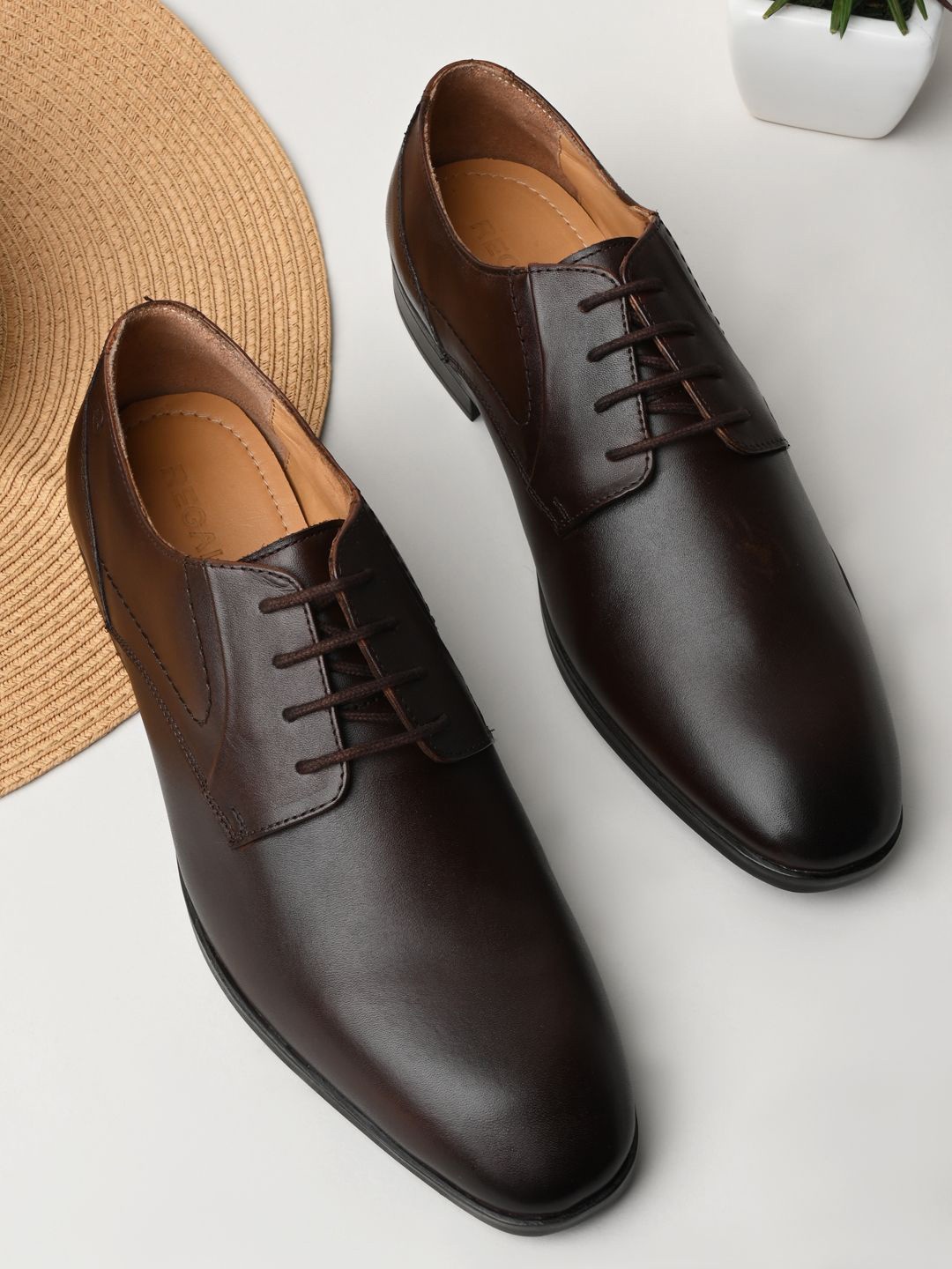 

Regal Men Leather Lace Ups Formal Derbys, Brown