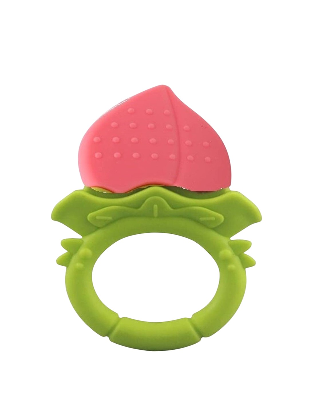 

Kritiu Kids Fruit Shape Baby Teether, Peach