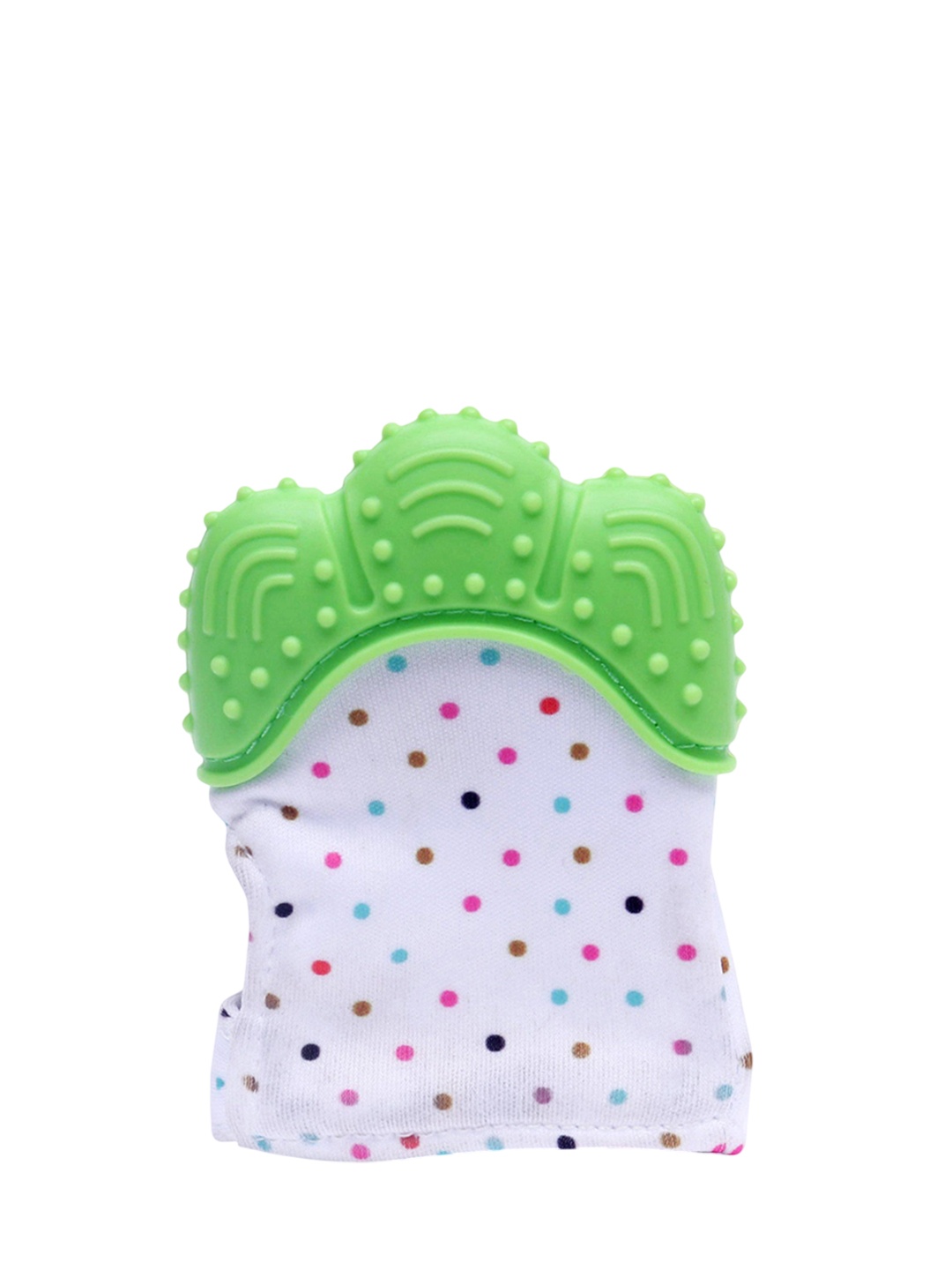 

Kritiu Unisex Kids Mitten Shape Baby Teether, Green