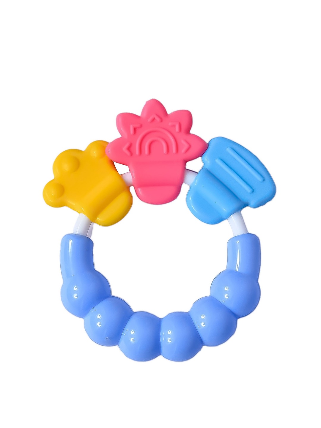 

Kritiu Unisex Kids Ring Shape Baby Teether, Blue