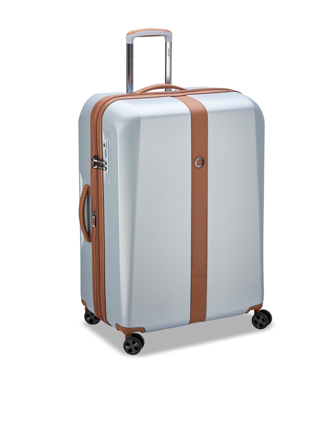 

DELSEY Unisex Promenade Hard 2.0 Hard-Sided Large Trolley Bag, Silver