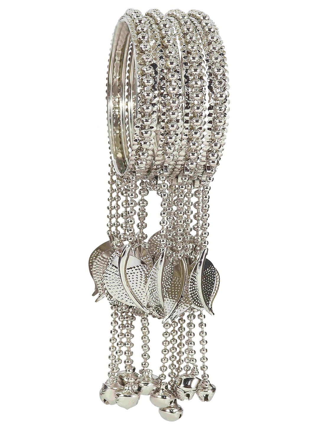 

Set of 50 Non-Precious Metal Base With Velvet and Ball Chain Linked Or Zircon stone Studded Pearls, Maroon