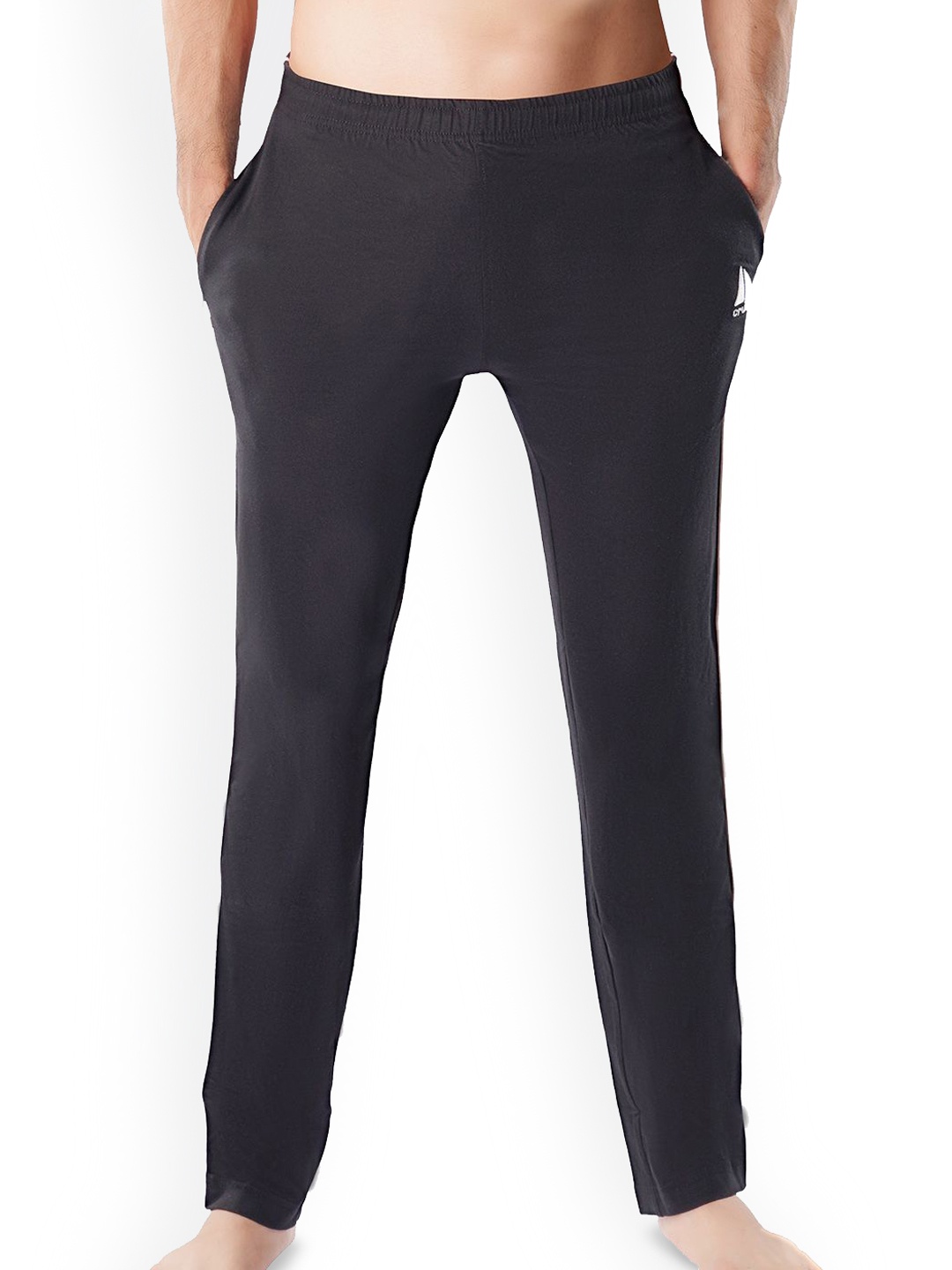 

Crusoe Men Relaxed Fit Cotton Lounge Pants, Black