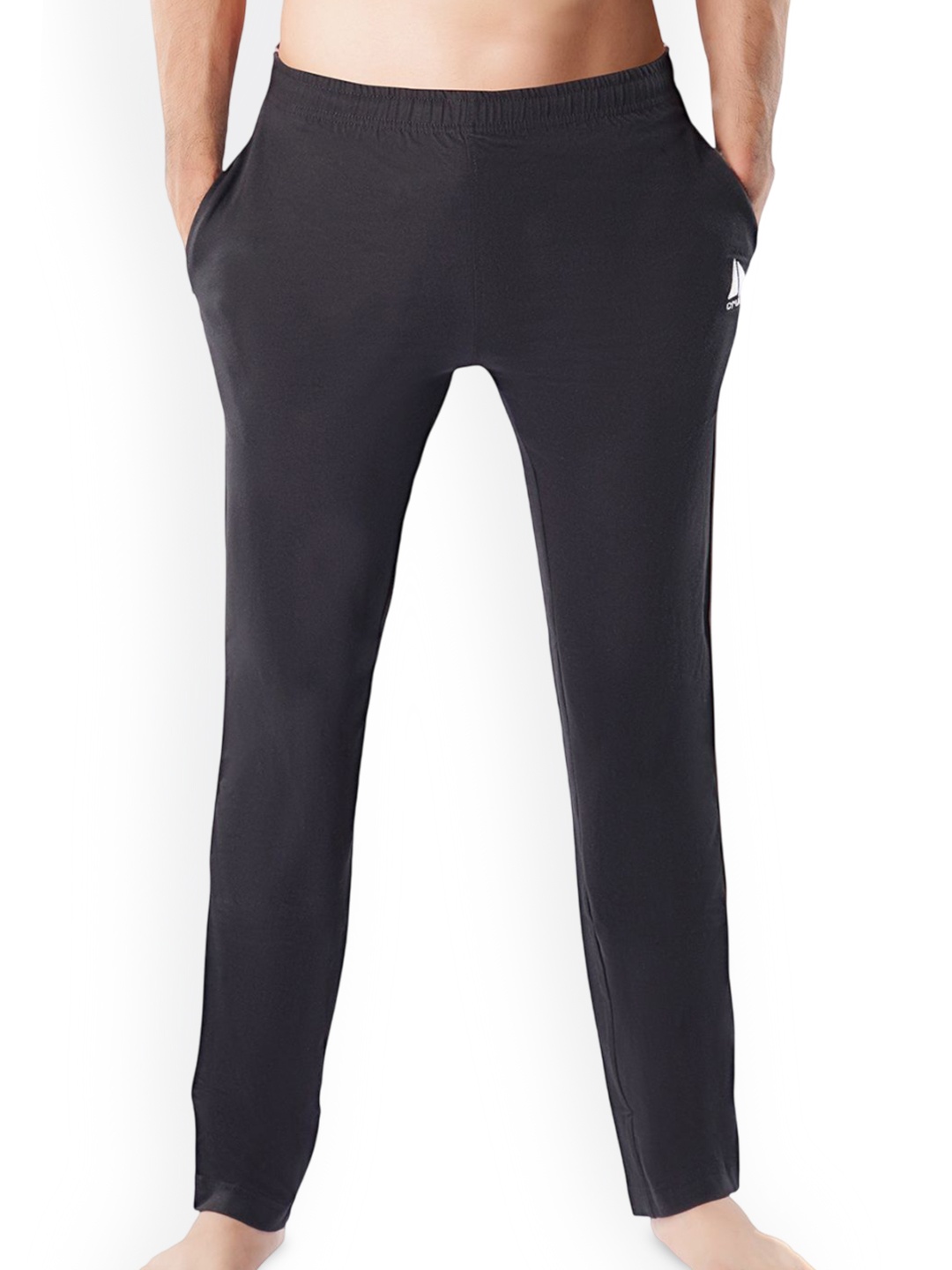 

Crusoe Men Relaxed Fit Cotton Lounge Pants, Black