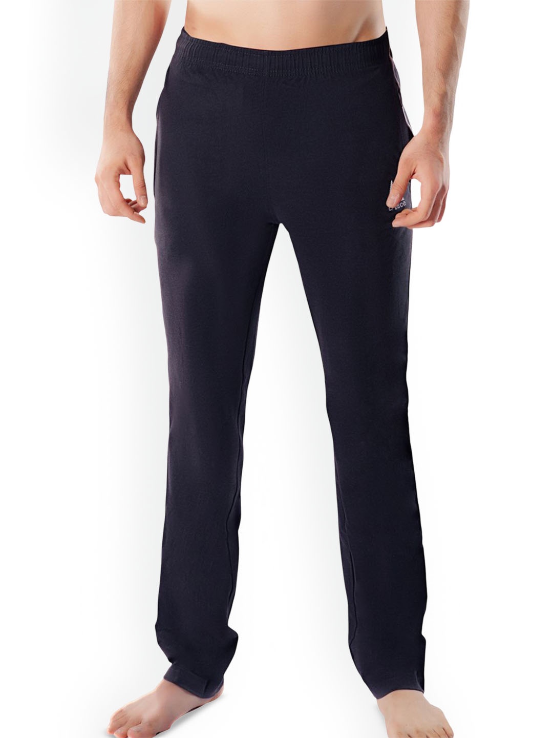 

Crusoe Men Mid-Rise Cotton Lounge Pants, Navy blue