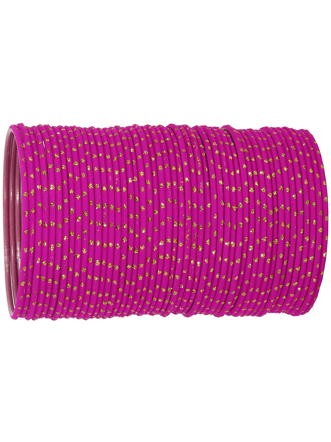 

ZULKA Set of 48 Polka Dot Bangles, Magenta