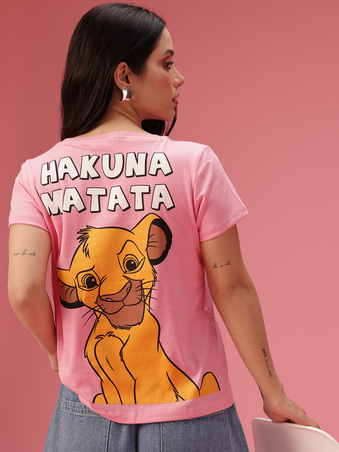 

DressBerry Graphic Printed T-shirt, Pink