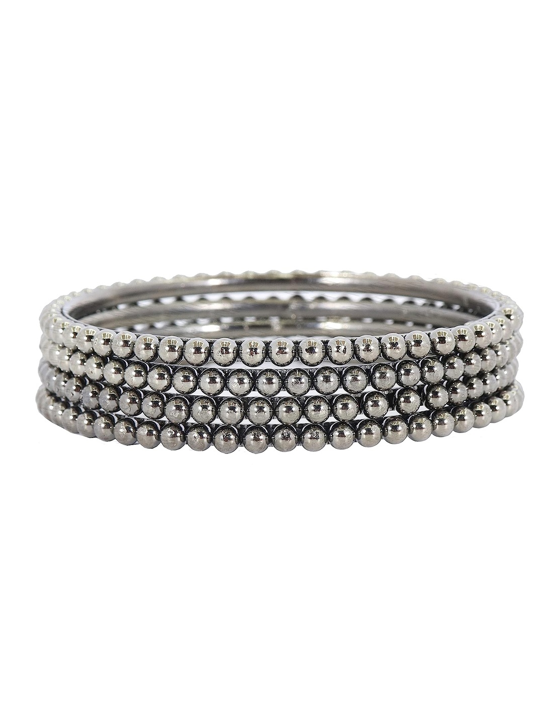 

ZULKA Set Of 12 Glass Bangles, Blue