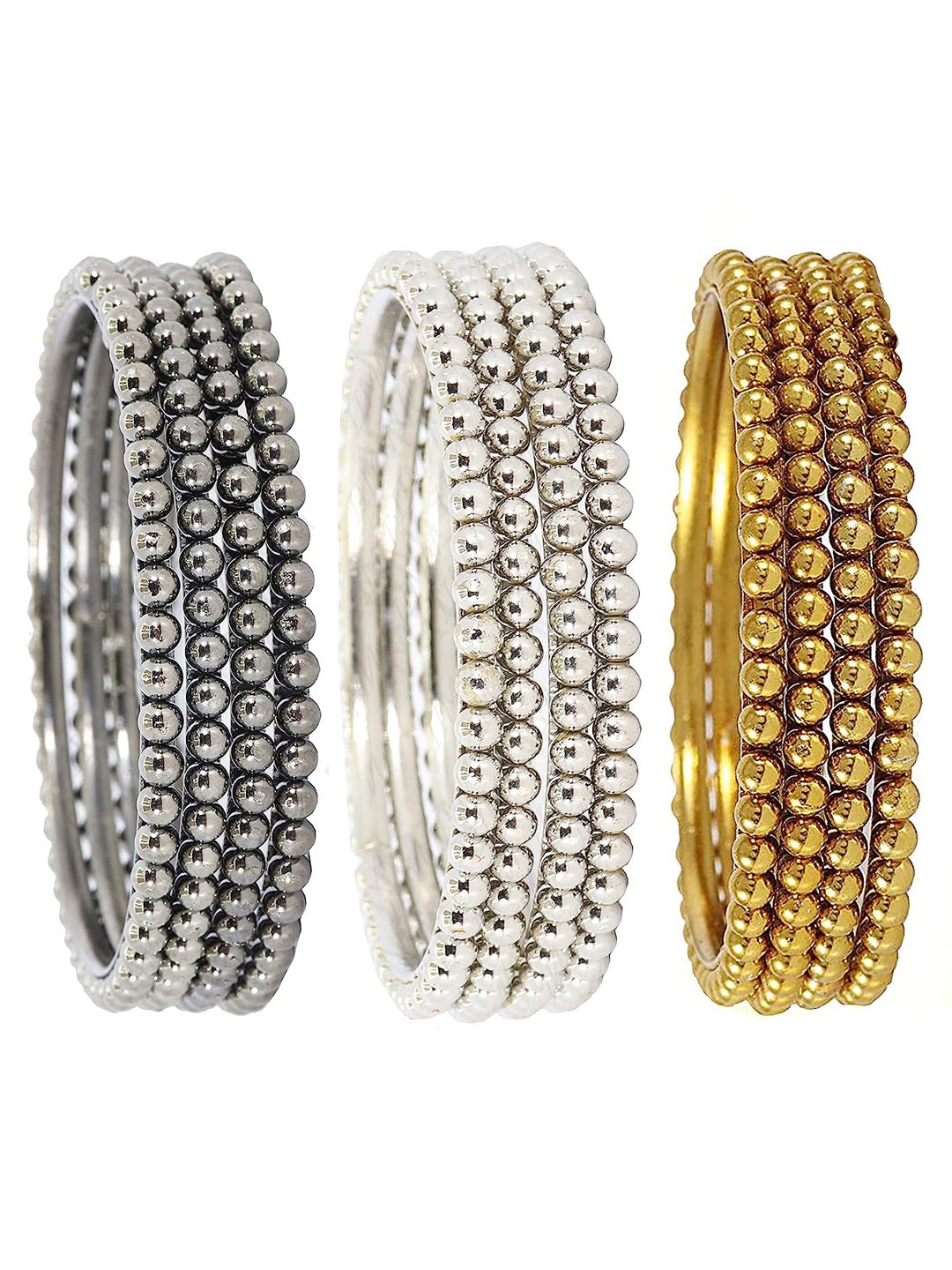 

ZULKA Set Of 8 Silver-Plated Bangles