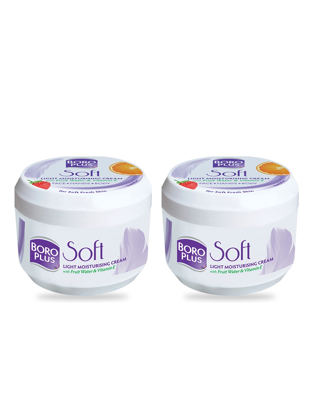 

BOROPLUS Set Of 2 Soft Light Moisturising Cream - 300 ml each, White