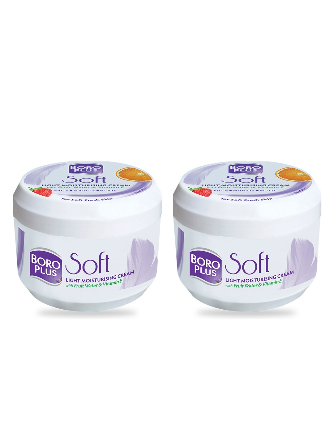 

BOROPLUS Set Of 2 Soft Light Moisturising Cream - 200 ml each, White
