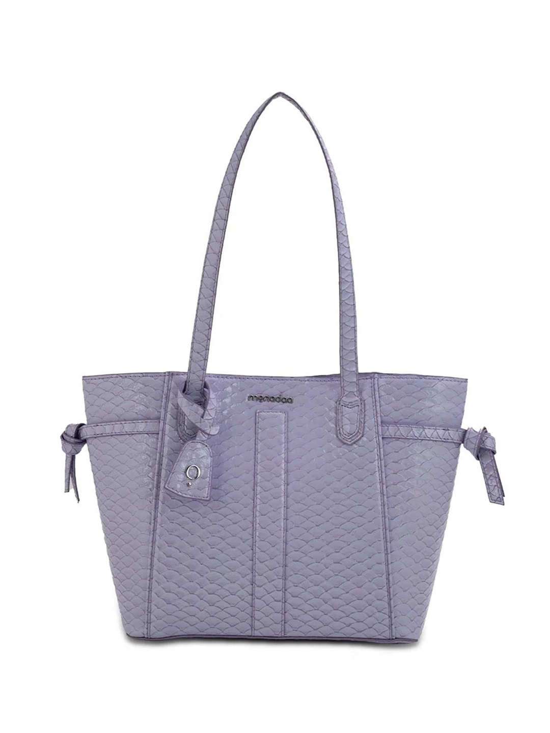 

Monadaa Structured Tote Bag with Quilted, Lavender