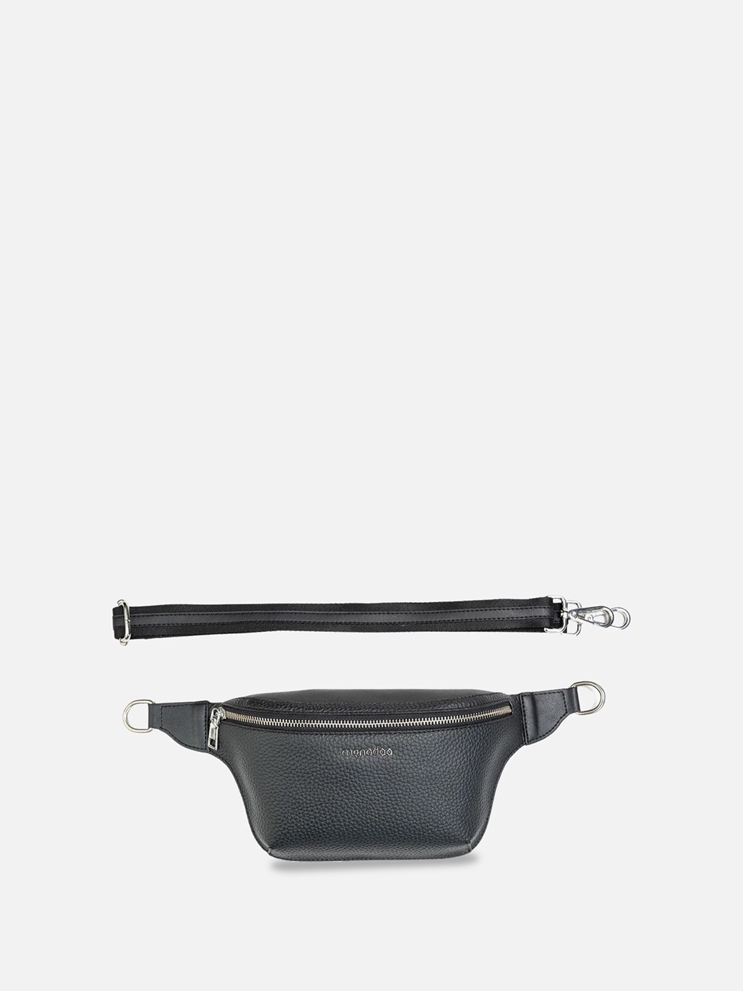 Monadaa Crossbody Handheld Bag with Bow Detail, Black