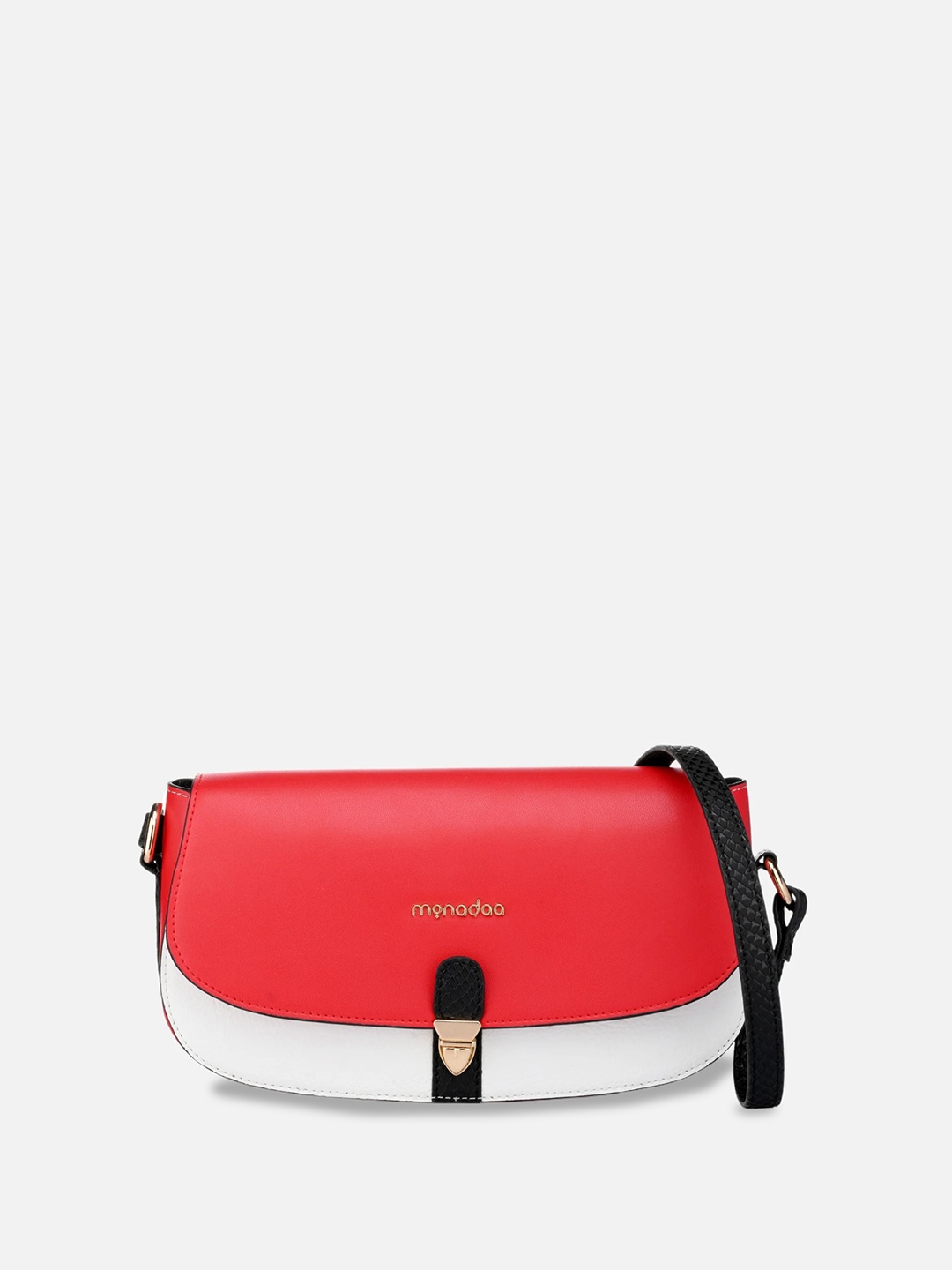 

Monadaa Structured Handheld Bag with Tasselled, Red