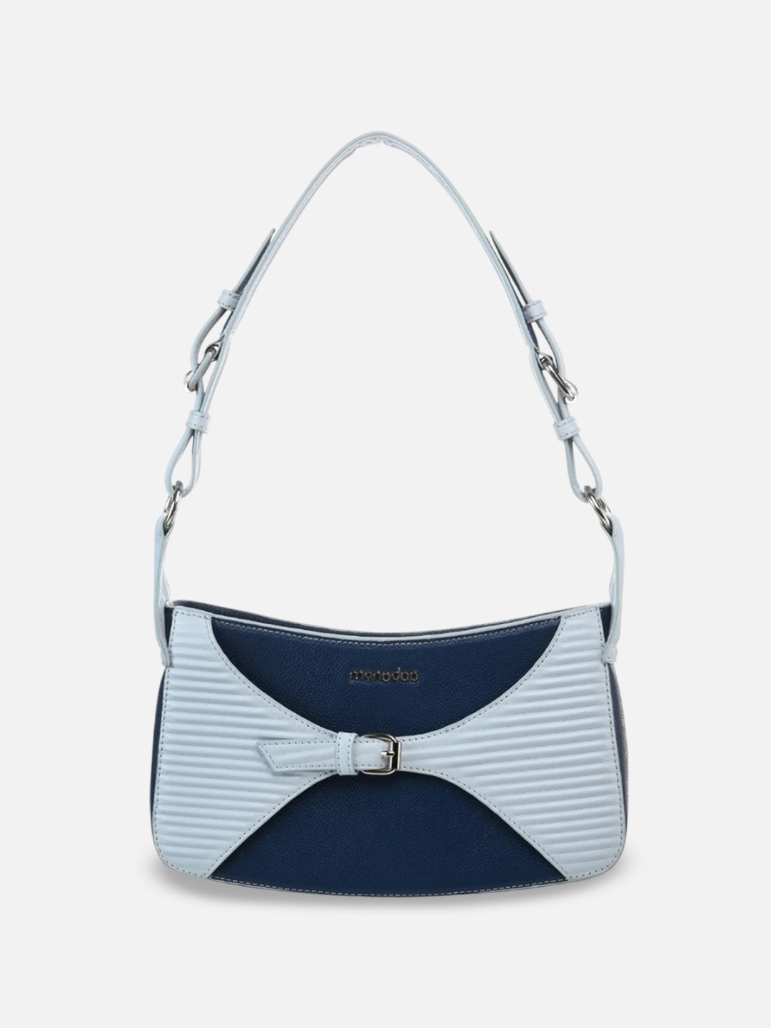 

Monadaa Structured Sling Bag with Bow Detail, Navy blue