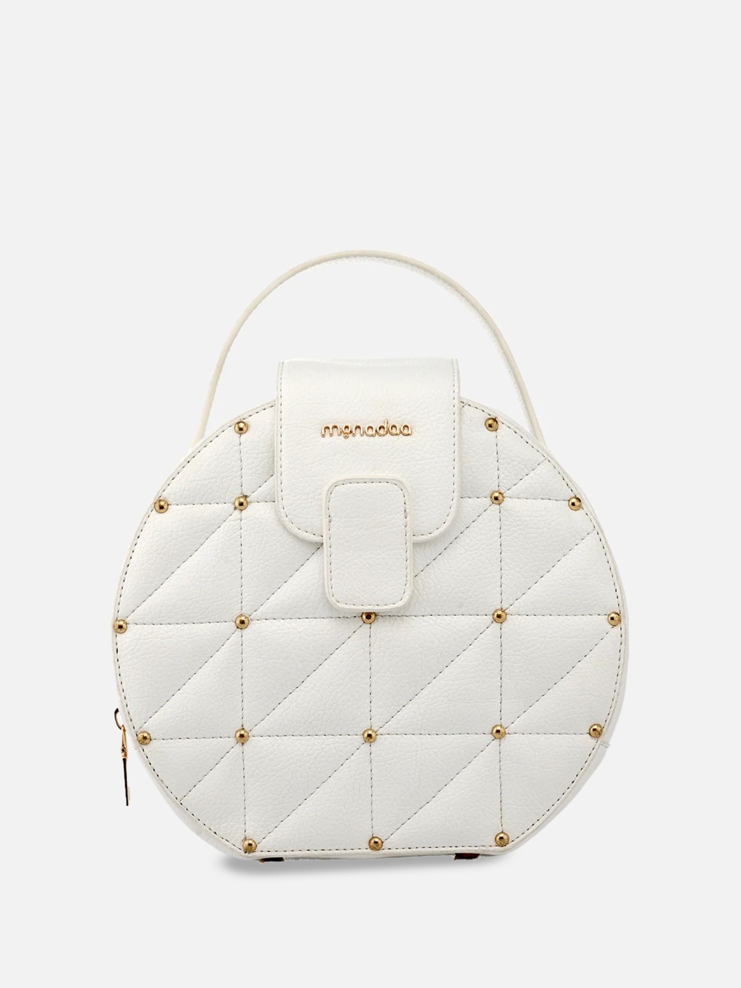 

Monadaa Structured Handheld Bag, White