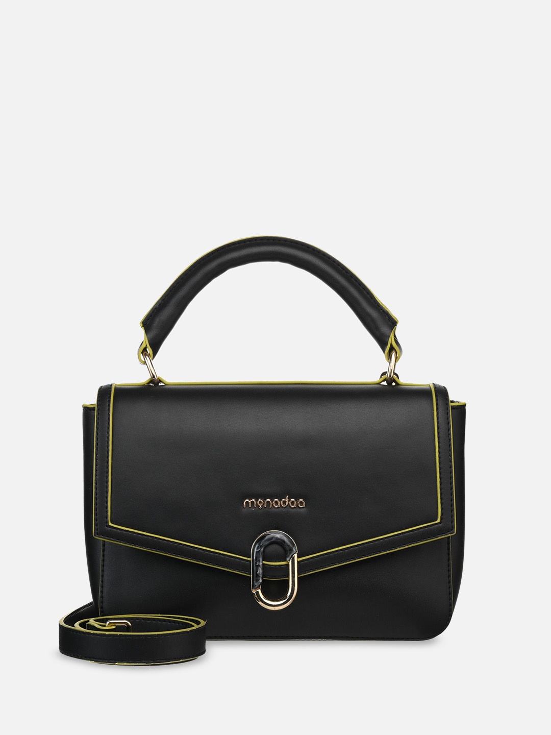 

Monadaa Structured Handheld Bag, Black