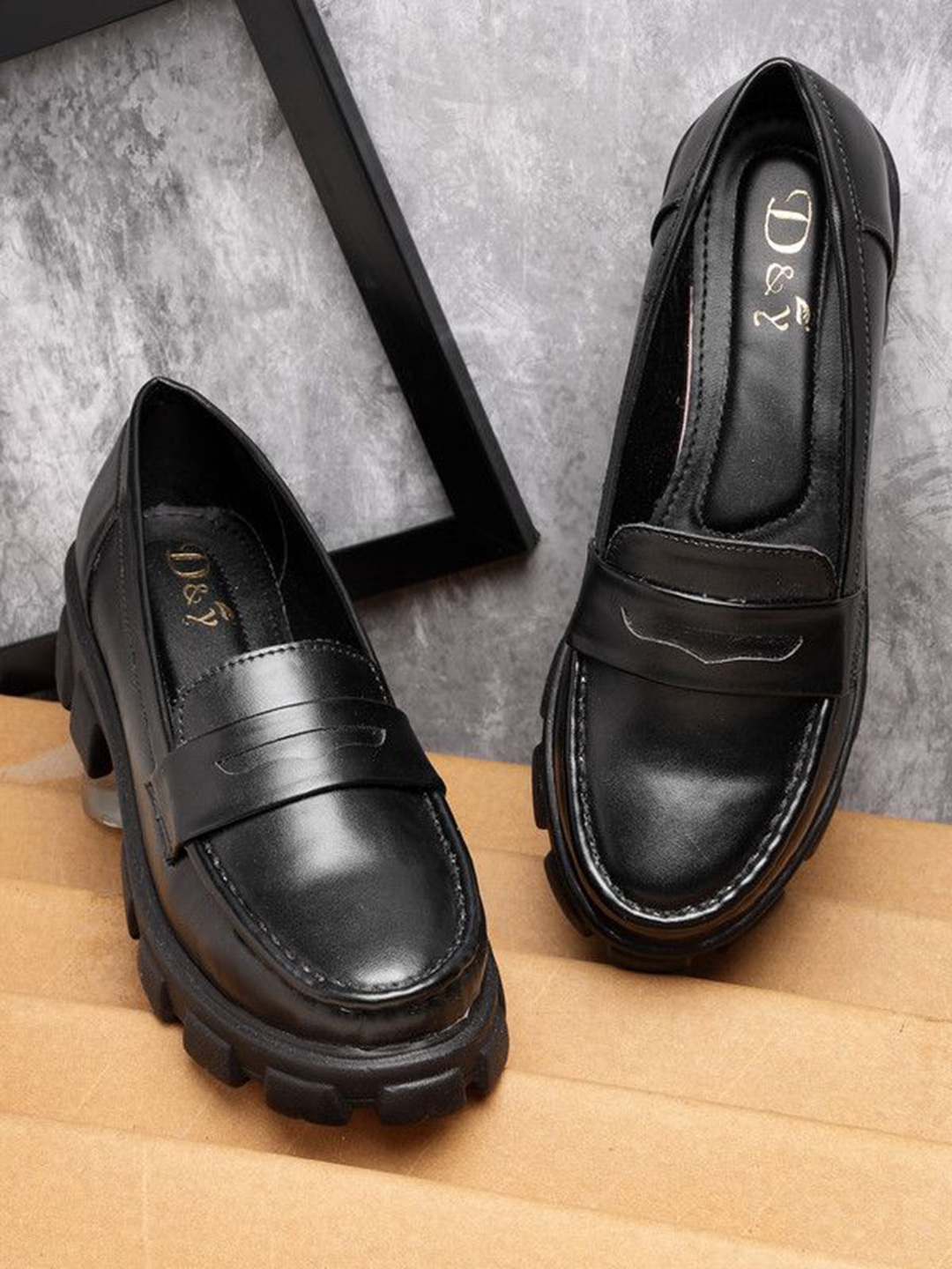 

NATSHUZ Women Ballerinas Flats, Black