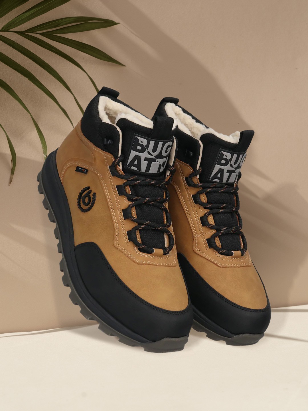 

Bugatti Men Round Toe Sneakers, Brown