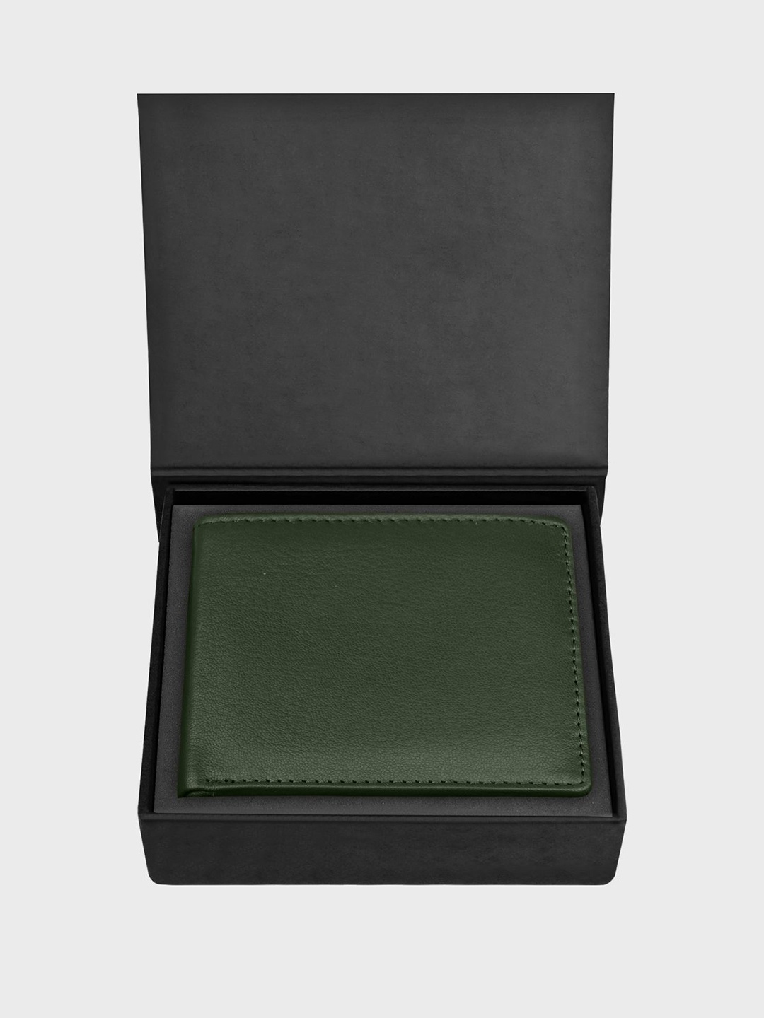 

The Wallet Store Men Leather Two Fold Wallet, Green