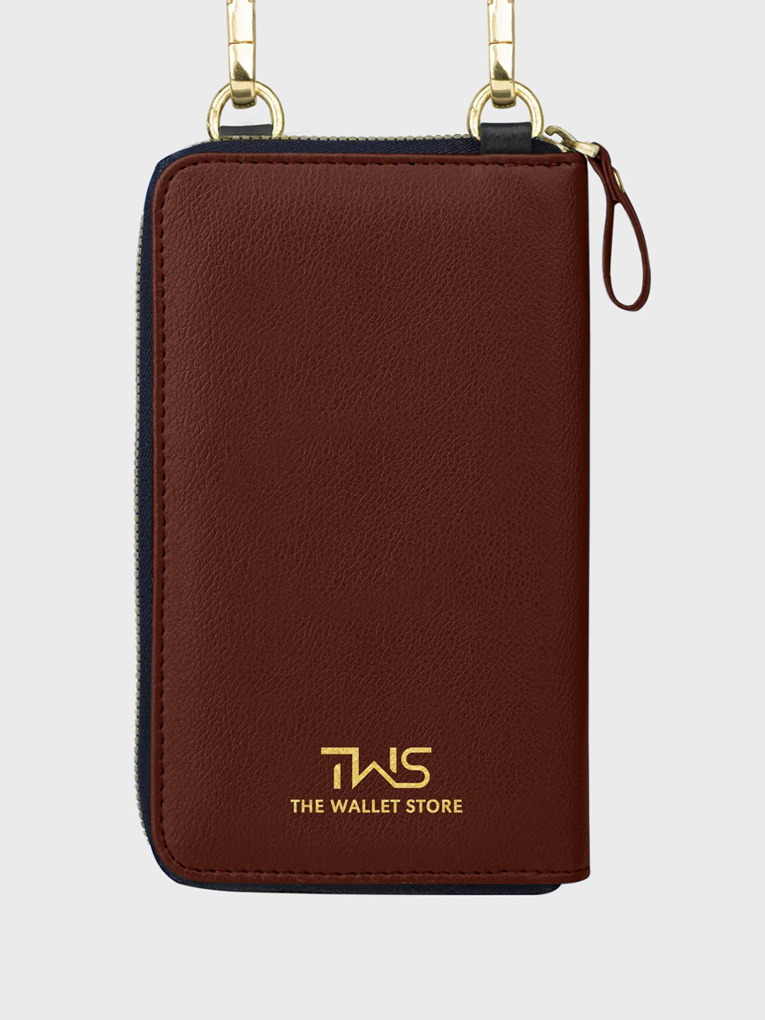 

The Wallet Store Women Solid Structured Leather Sling Bag, Brown