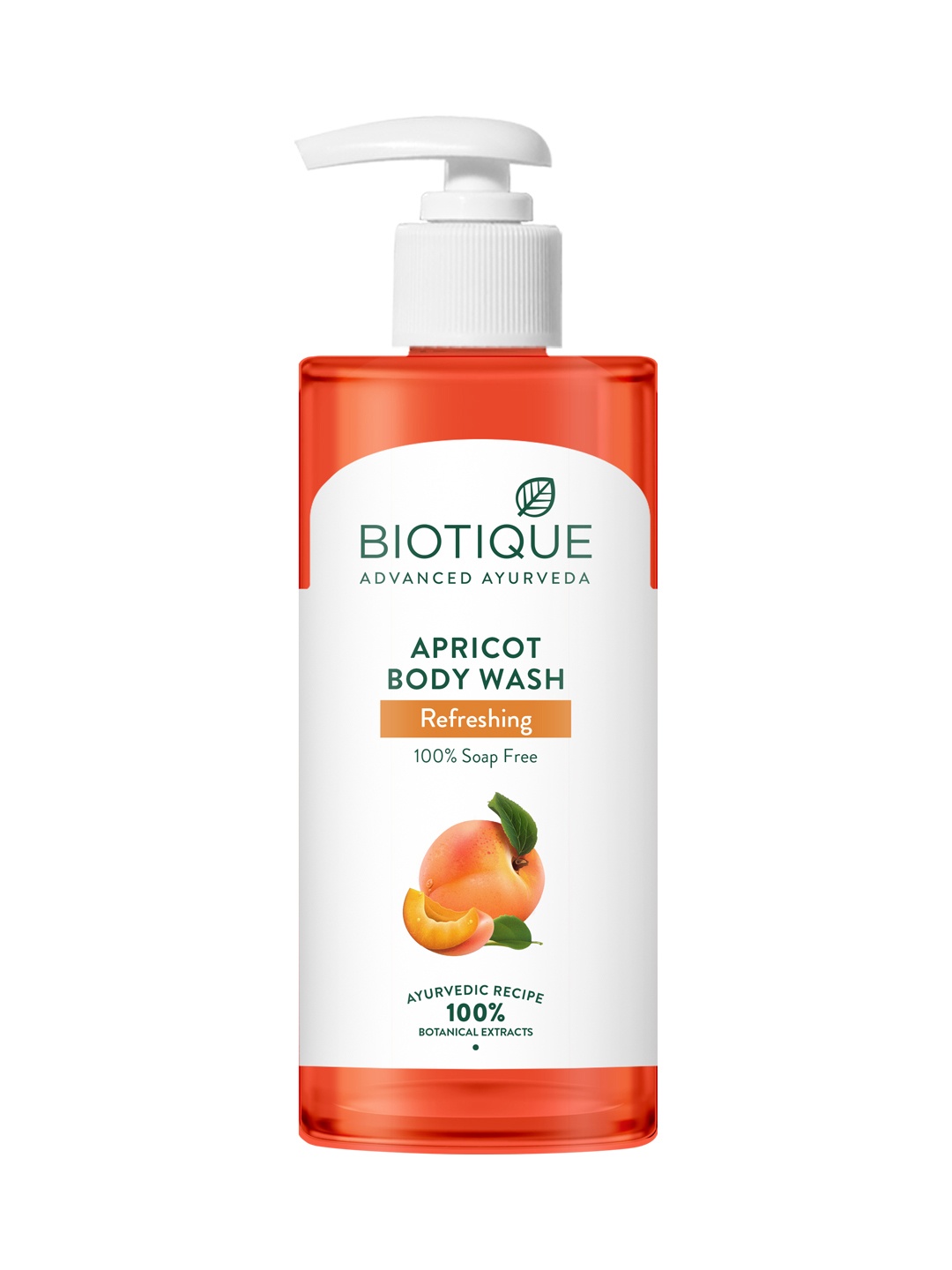 

Biotique Apricot Refreshing Body Wash with Soap Nut & Turmeric - 500 ml, White