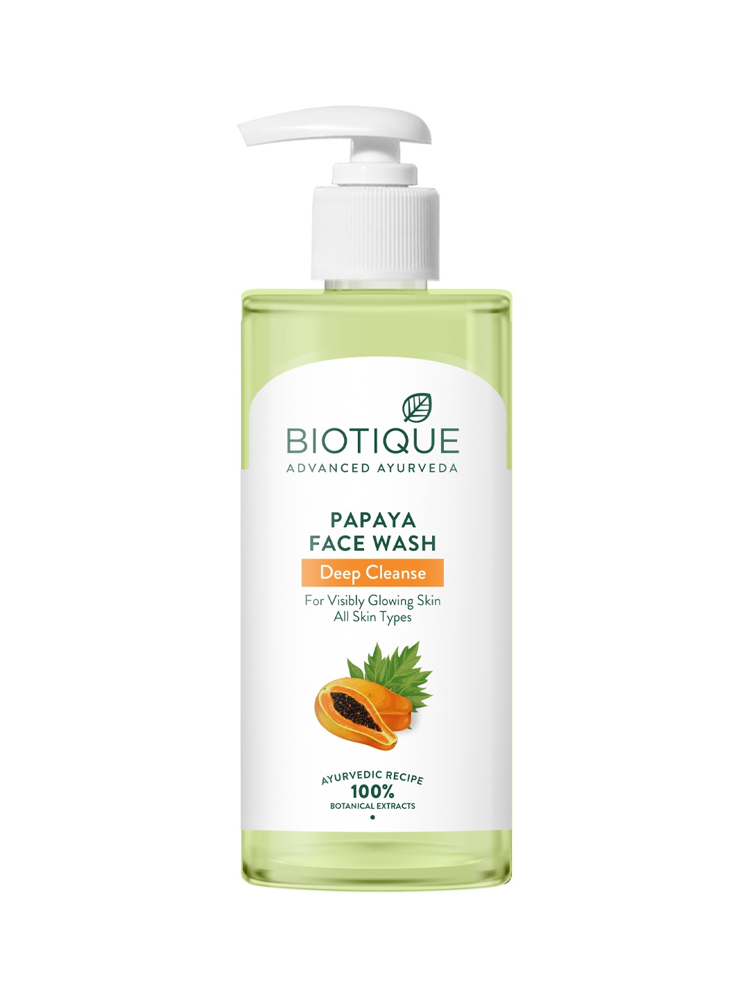 

Biotique Papaya Deep Cleanse Face Wash with Neem & Wild Turmeric - 300 ml, White