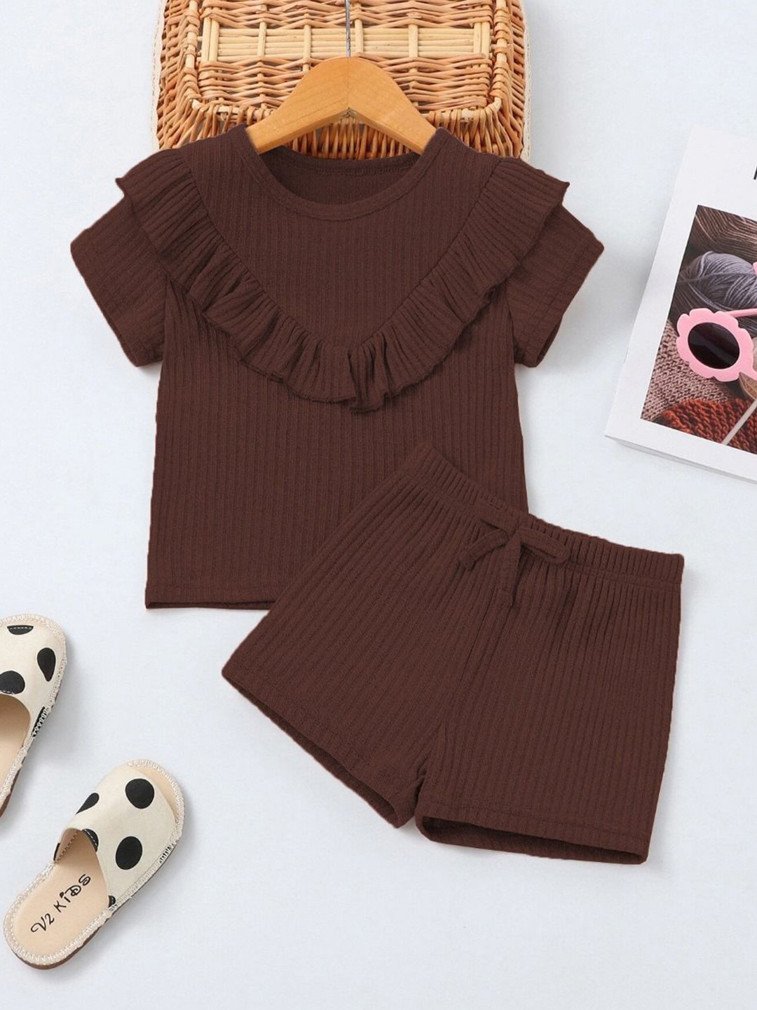 

BAESD Girls Fit & Flare Dress, Brown