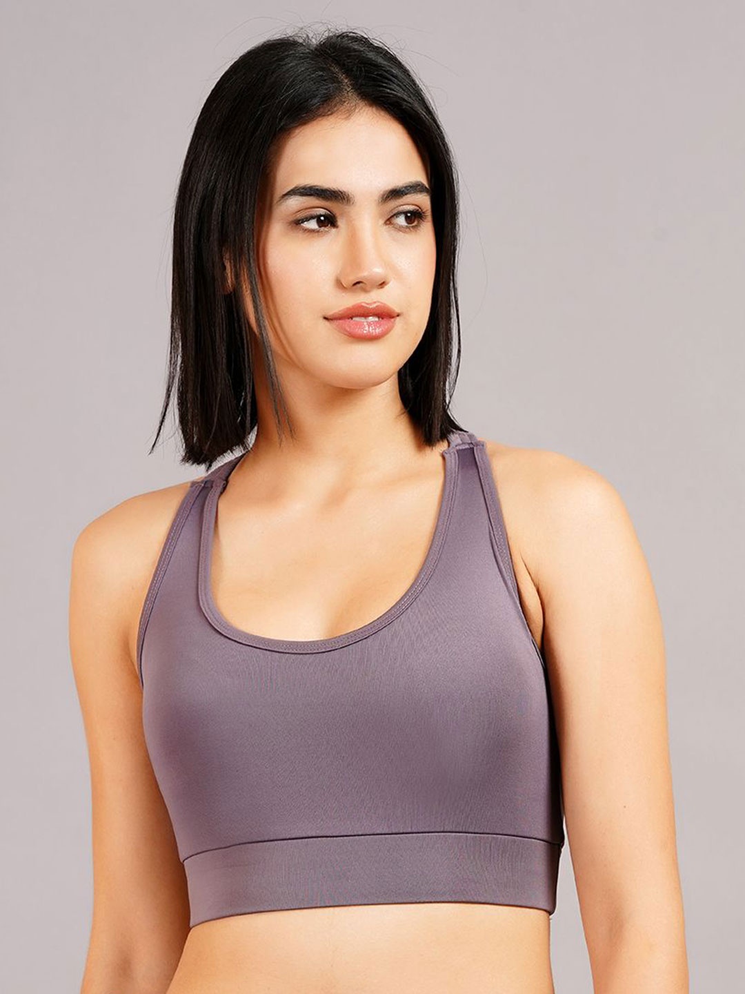 

NEVER LOSE Women Full Coverage Underwired Sports Bra, Purple