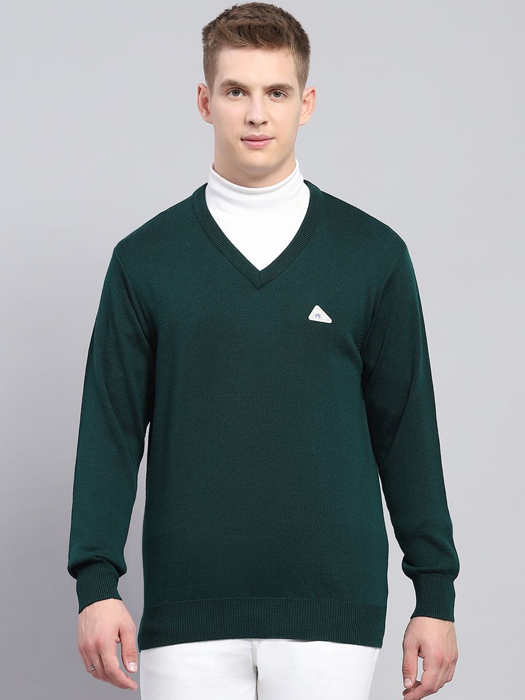 

Monte Carlo Men Woollen Pullover, Green