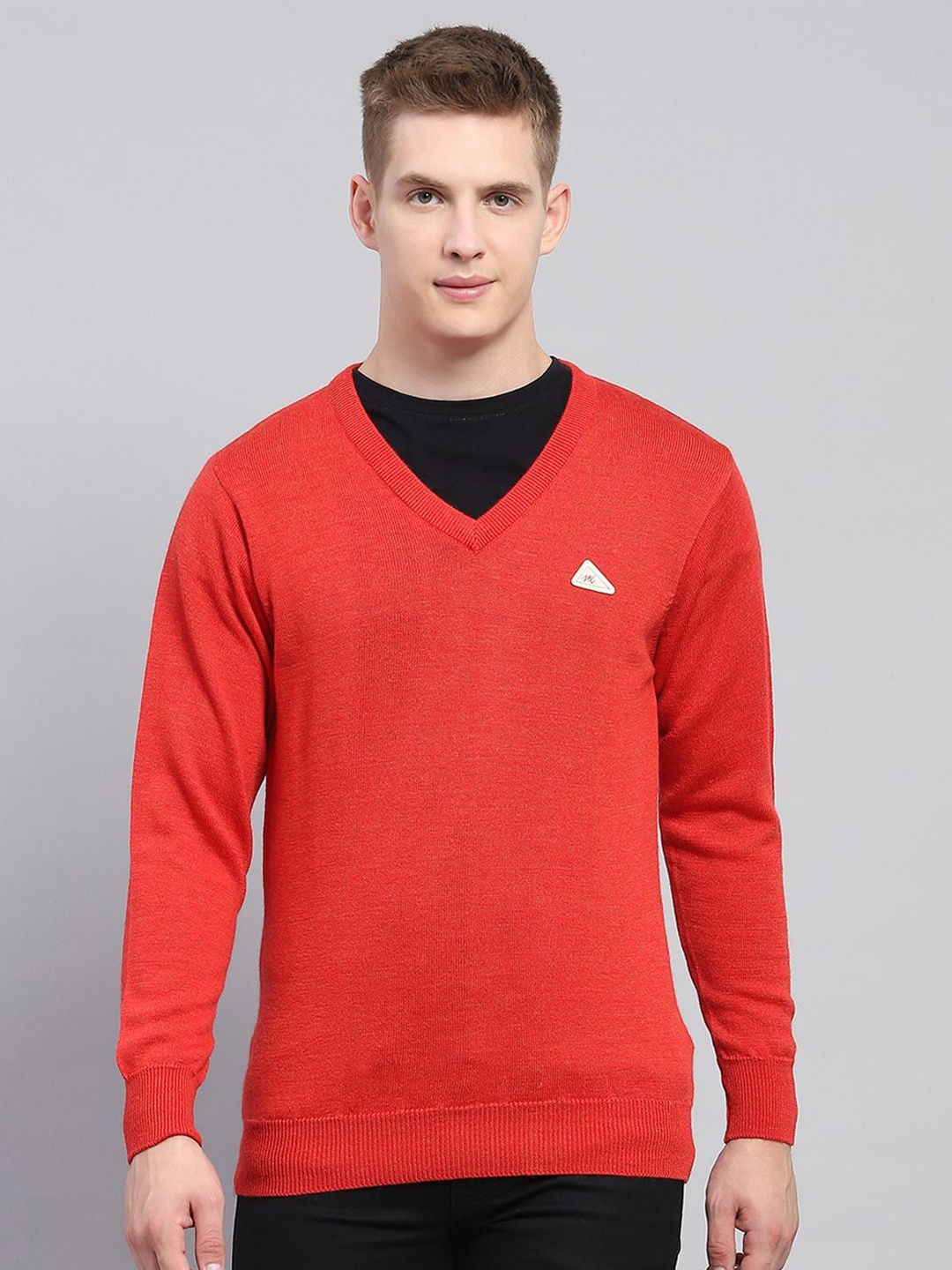 

Monte Carlo Men Woollen Pullover Sweater, Red