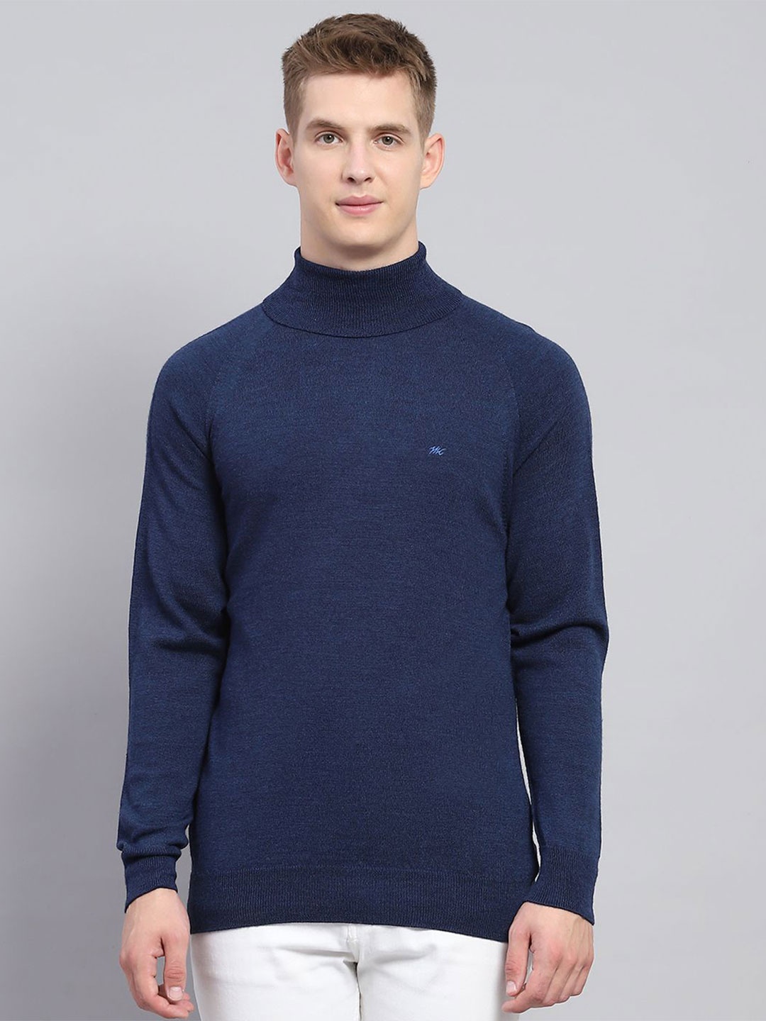 

Monte Carlo Men Woollen Pullover, Navy blue