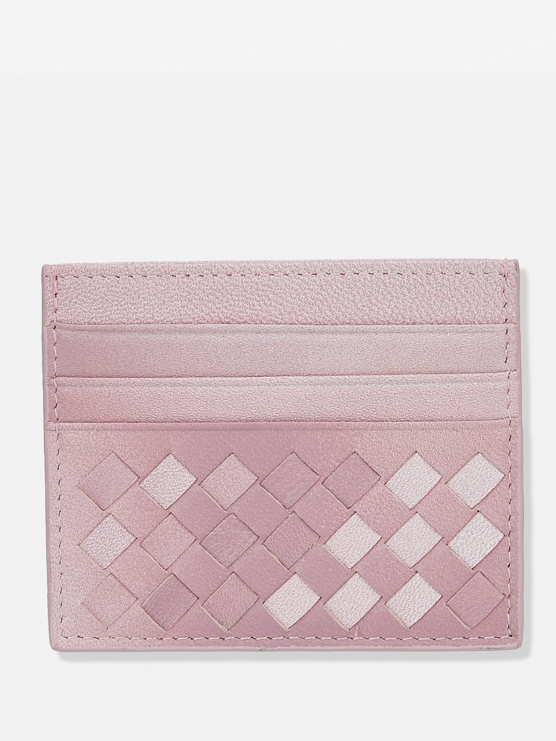 

CARRY CITY Women Geometric Textured Card Holder, Pink