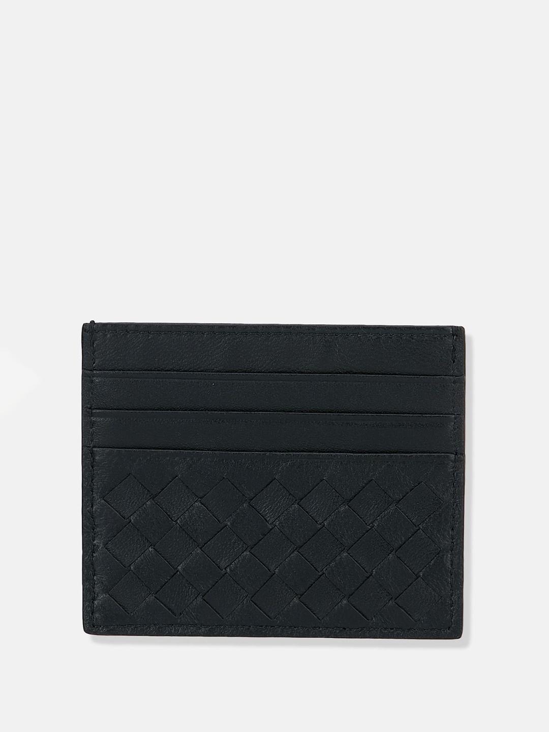 

CARRY CITY Women Woven Design Card Holder, Black