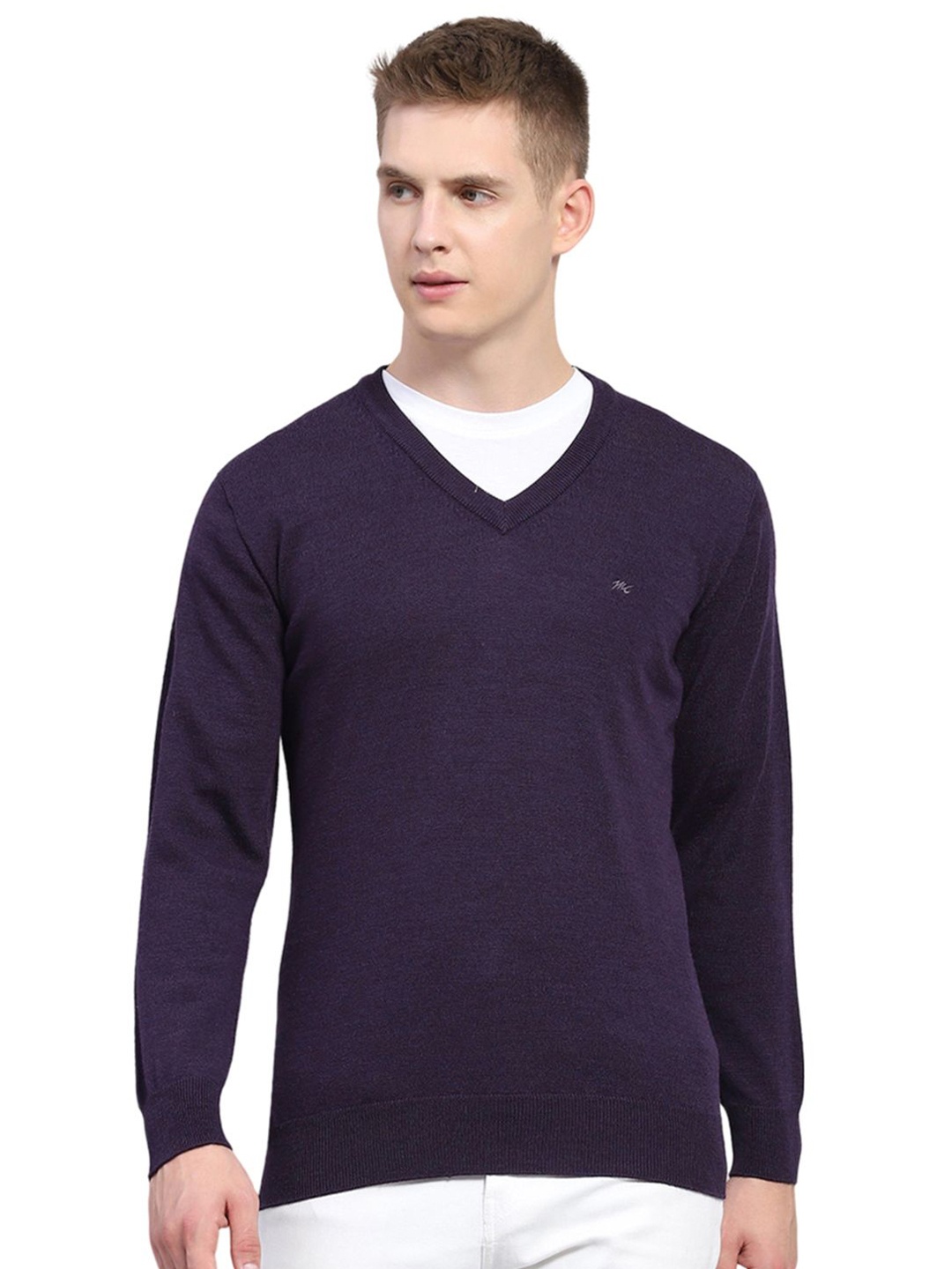 

Monte Carlo Men V-Neck Pullover, Purple