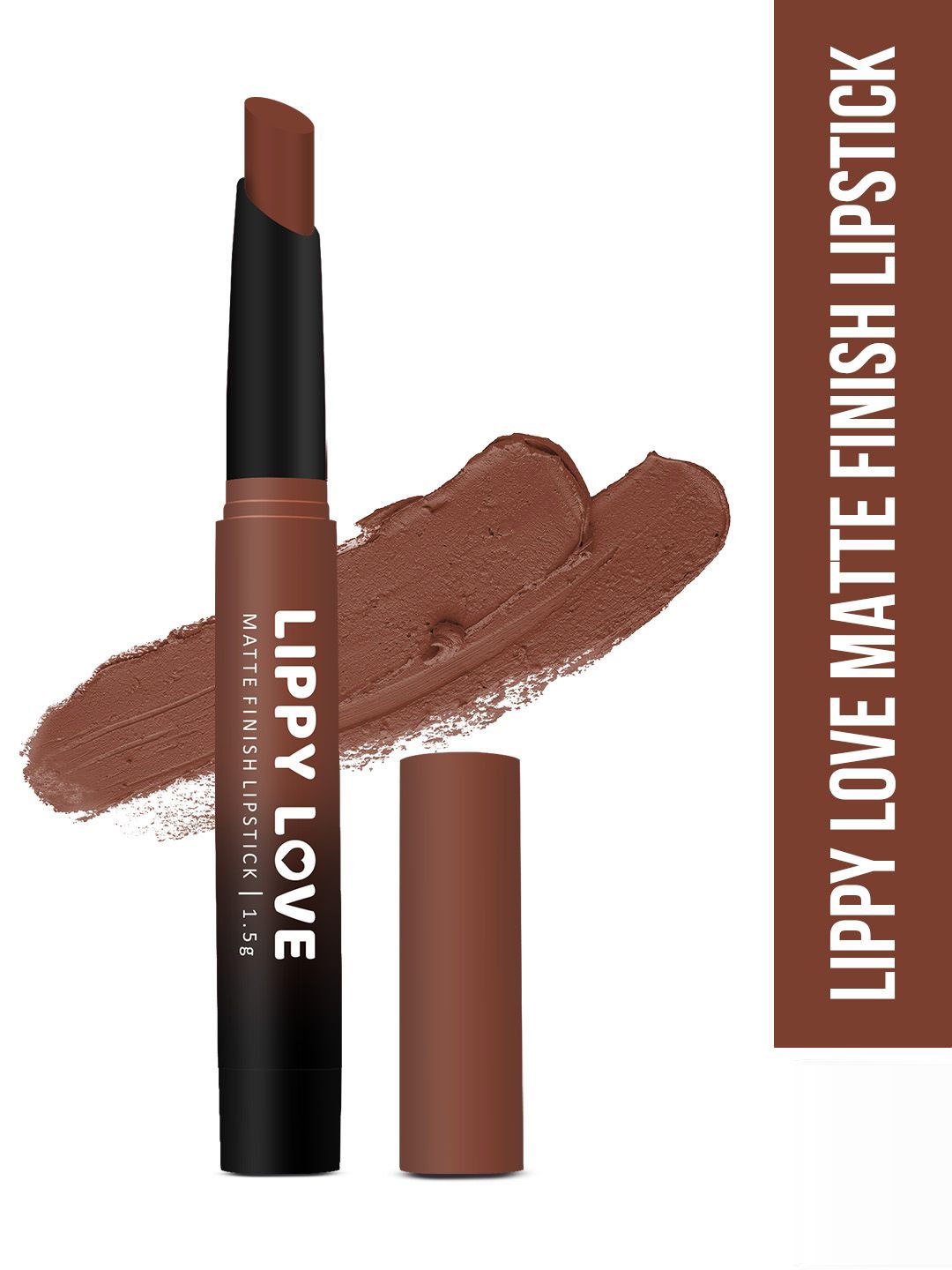 

Hilary Rhoda Lippy Love Creamy Matte Finish & Long Lasting Lipstick - 1.5 g - Wooden - 03, Brown