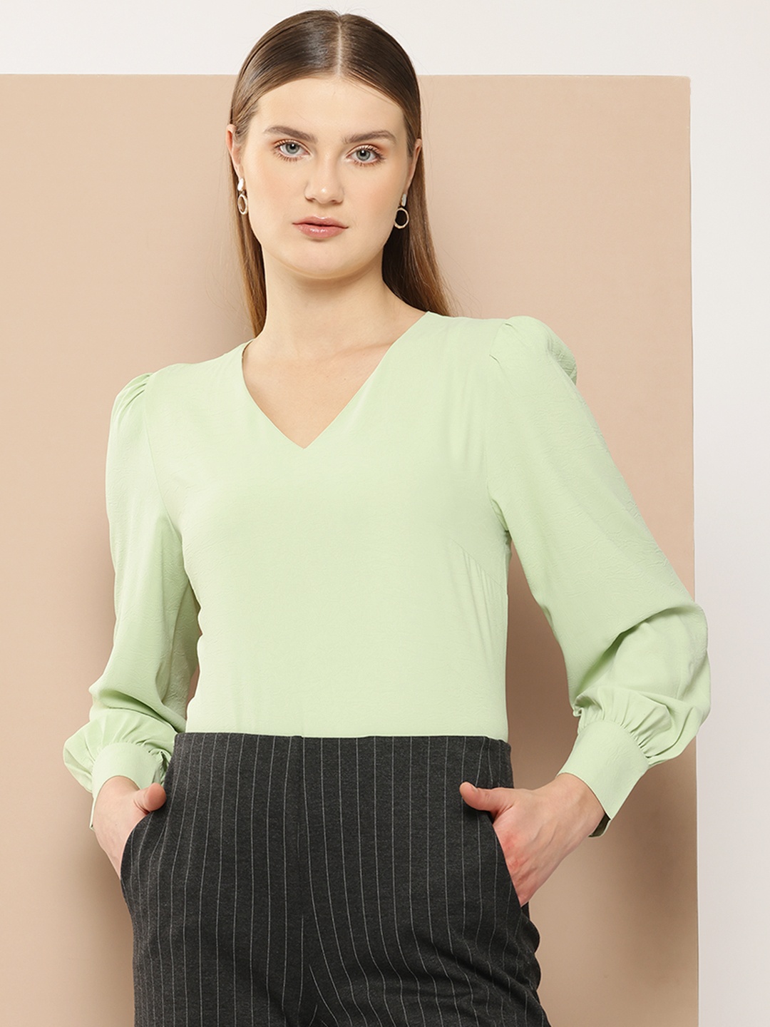 

her by invictus Formal Top, Lime green