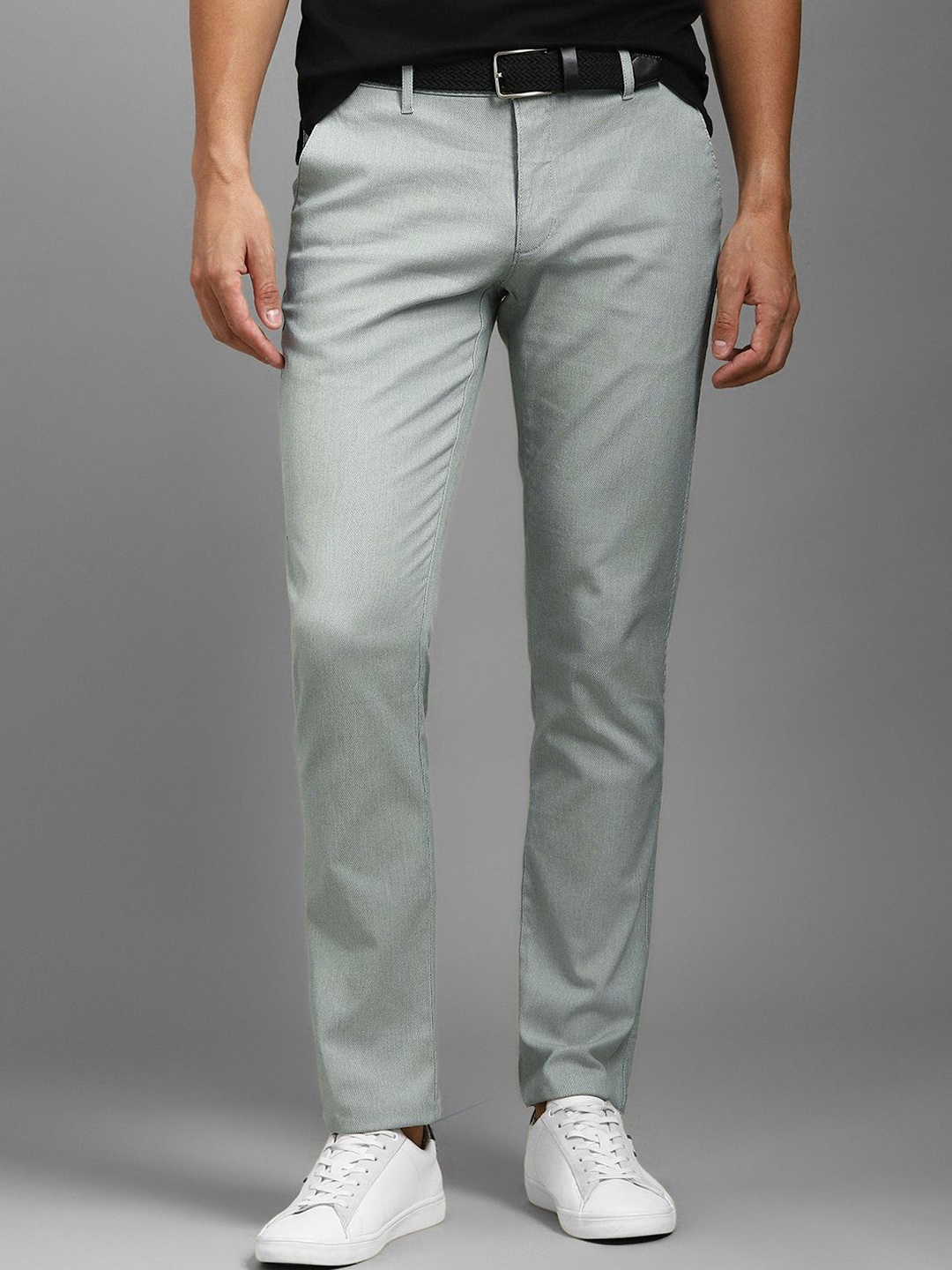 

Louis Philippe Sport Men Cotton Regular Fit Trousers, Grey