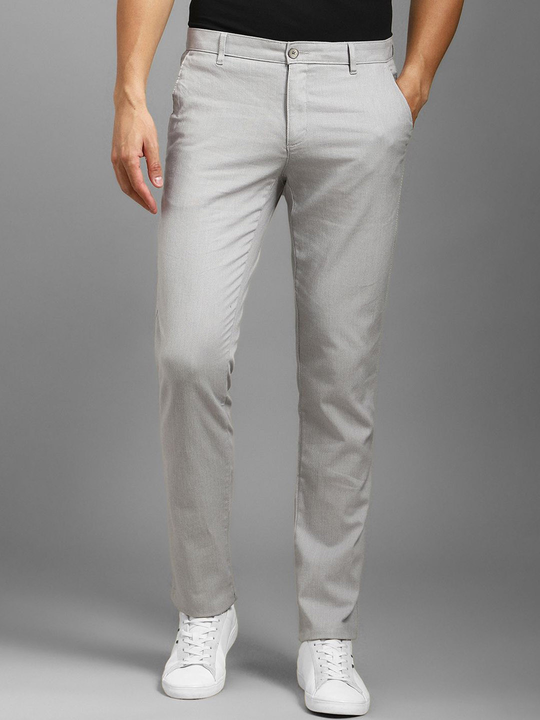 

Louis Philippe Sport Men Slim Fit Formal Trousers, Grey