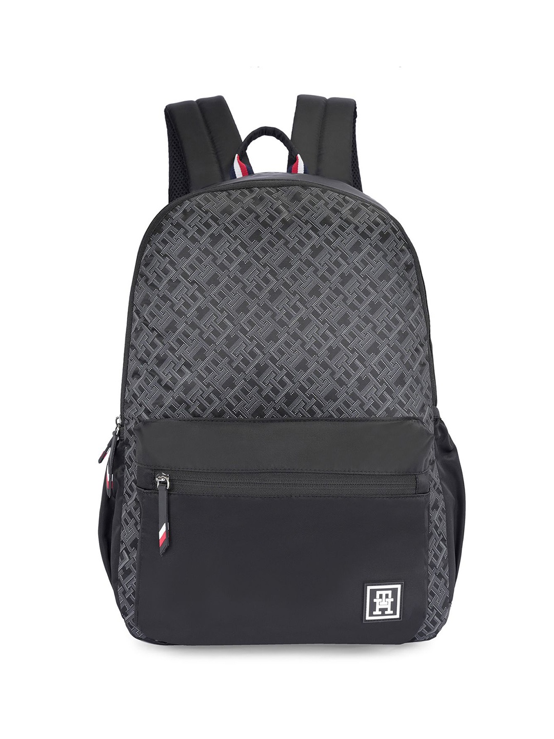 

Tommy Hilfiger Unisex Brand Logo Printed Water Resistance Backpack, Black