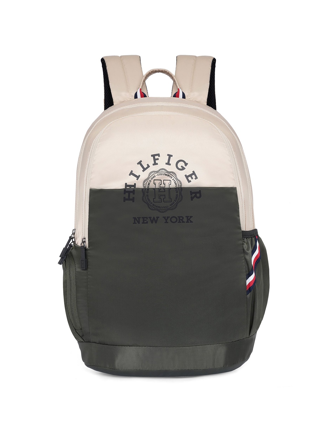 

Tommy Hilfiger Unisex Colourblocked Backpack, Beige