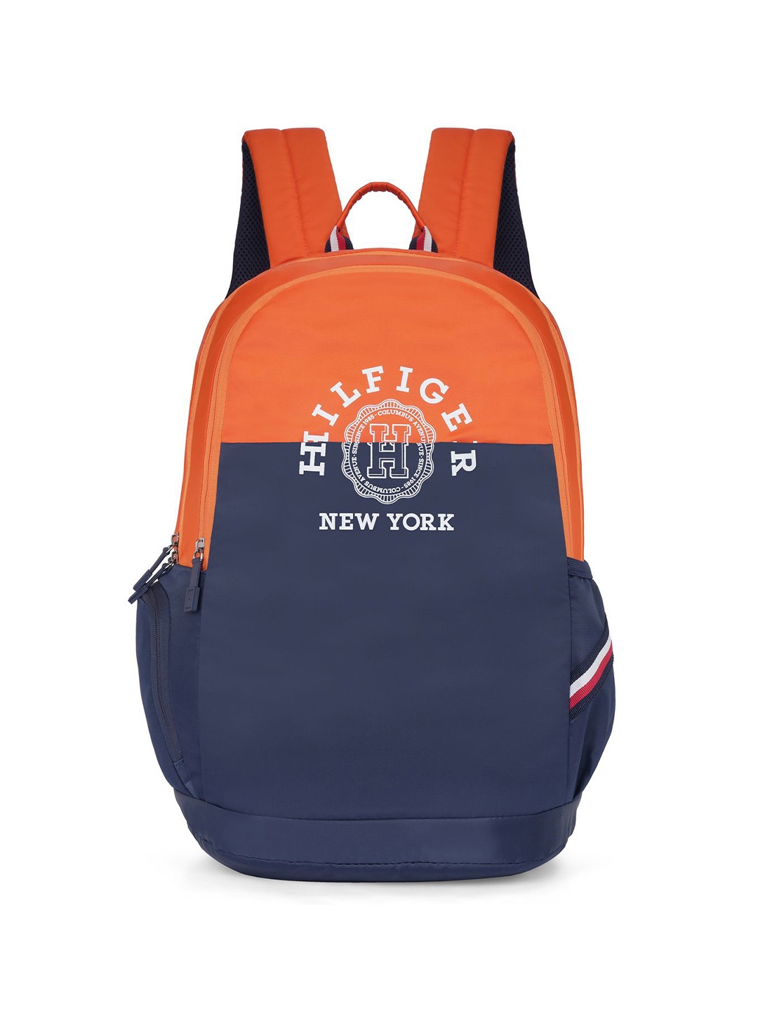 

Tommy Hilfiger Unisex Brand Logo Printed Water Resistance Backpack, Orange