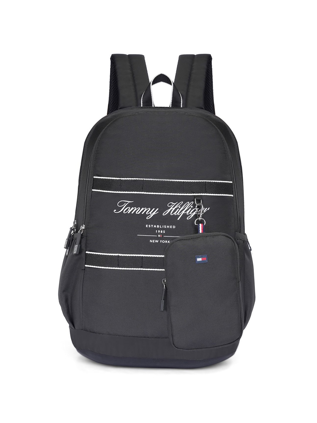 

Tommy Hilfiger Unisex Brand Logo Medium Backpack, Black