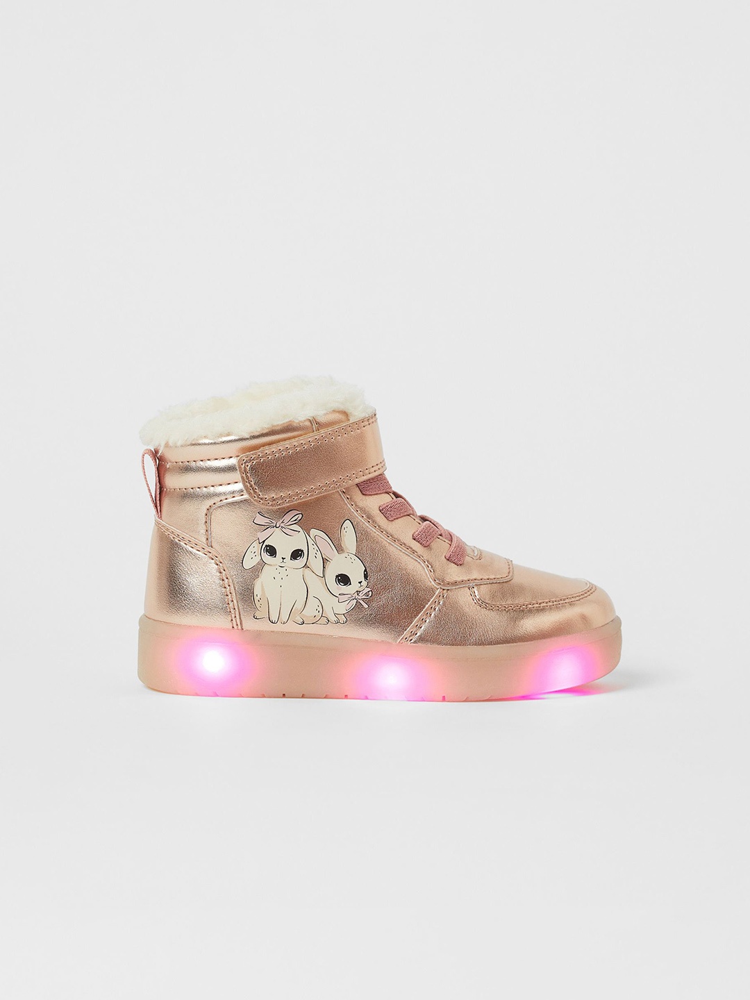 

H&M Flashing Hi-Top Trainers, Bronze