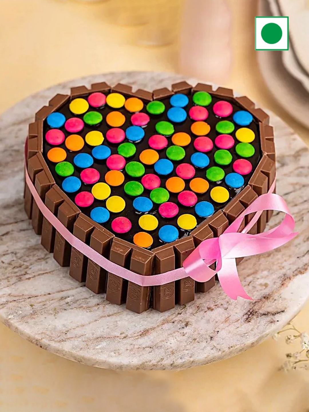 

fnp Hearty Eggless Choco Kitkat Cake - 2Kg, Brown