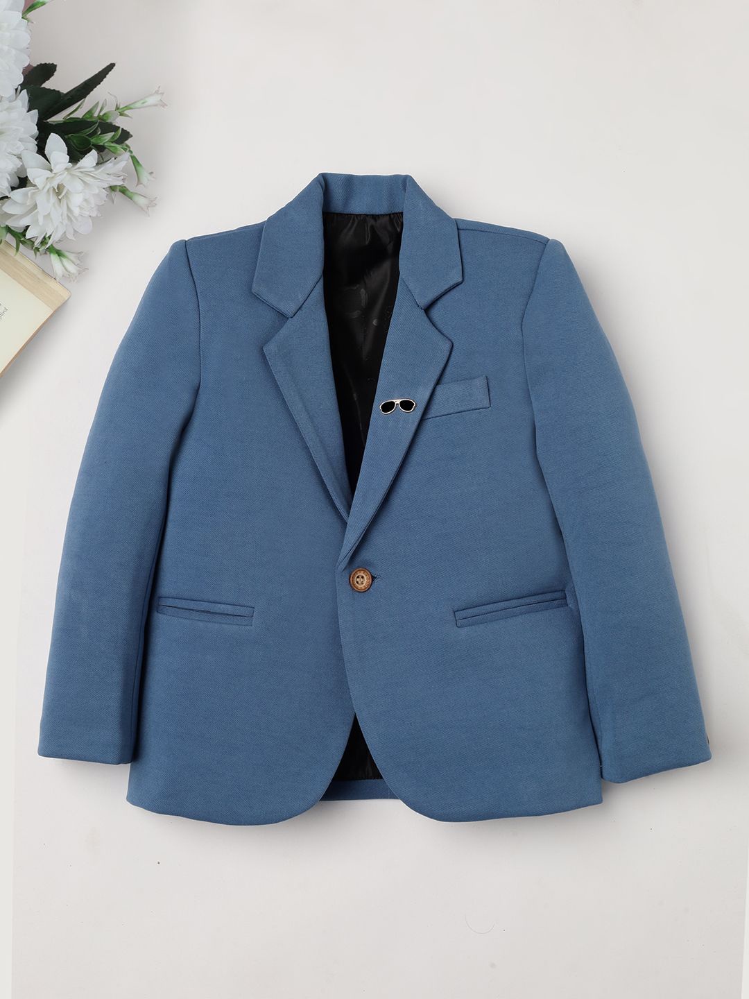 

Ridokidz Boys Tailored-Fit Single Breasted Blazer, Blue