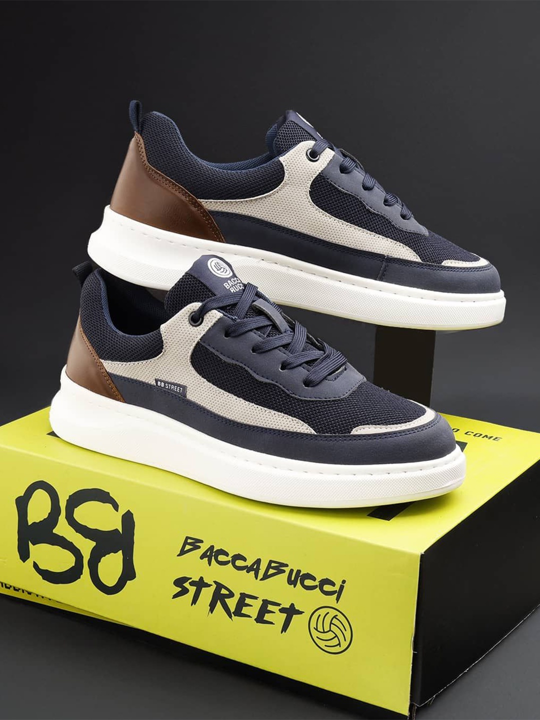 

bacca bucci Men PU Sneakers, Blue